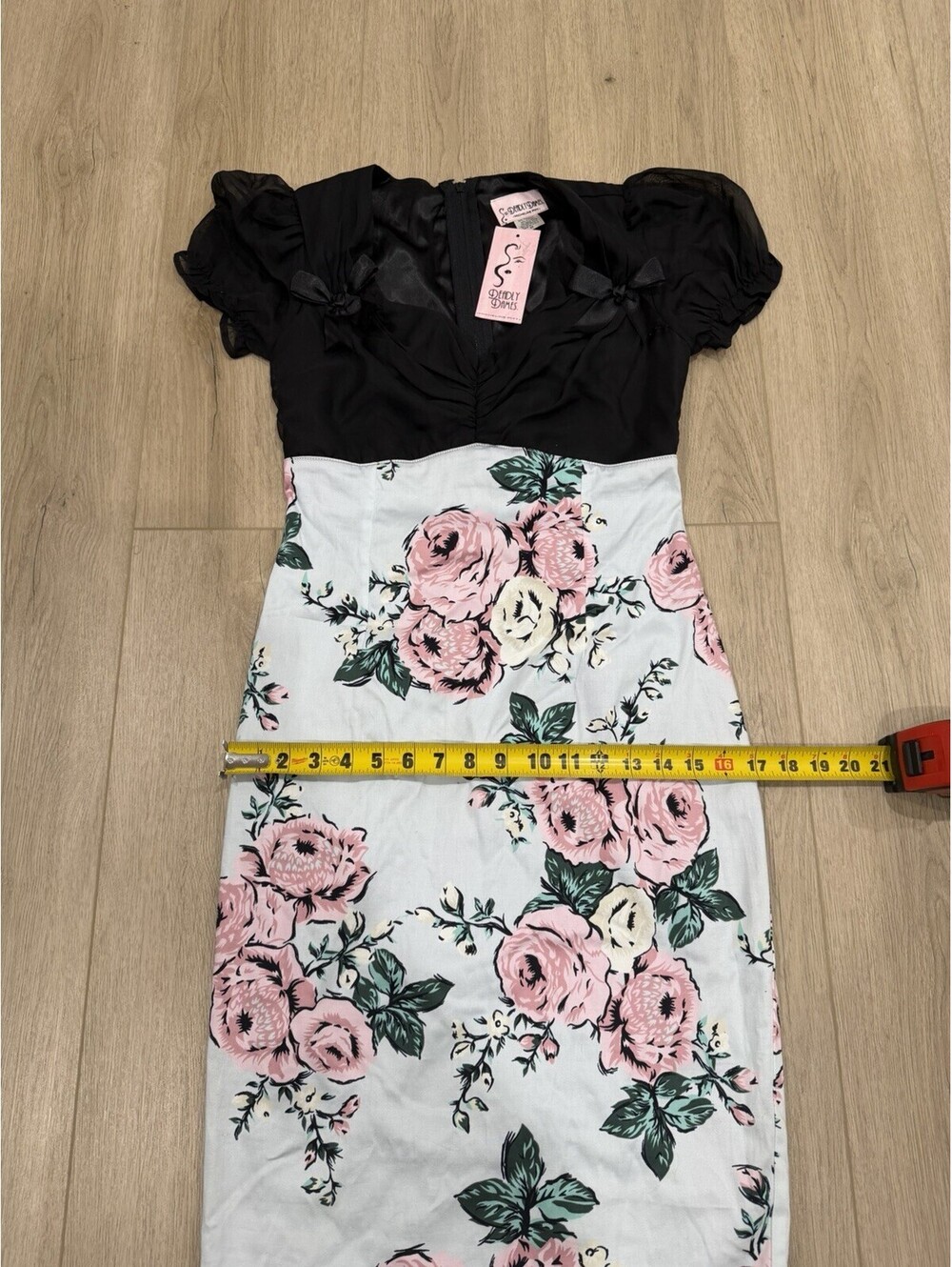 NrWT DEADLY DAMES Micheline Pitt Size 4 rockabilly floral doll baby Dress Pinup - Picture 8 of 12